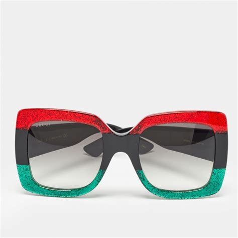 gucci tricolor sunglasses|Gucci sunglasses unisex.